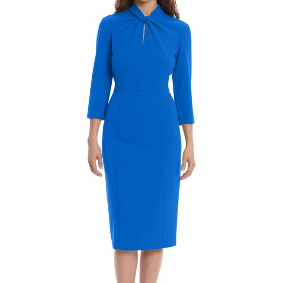 Donna Morgan Crepe Sheath Dress - Picture 1 of 8